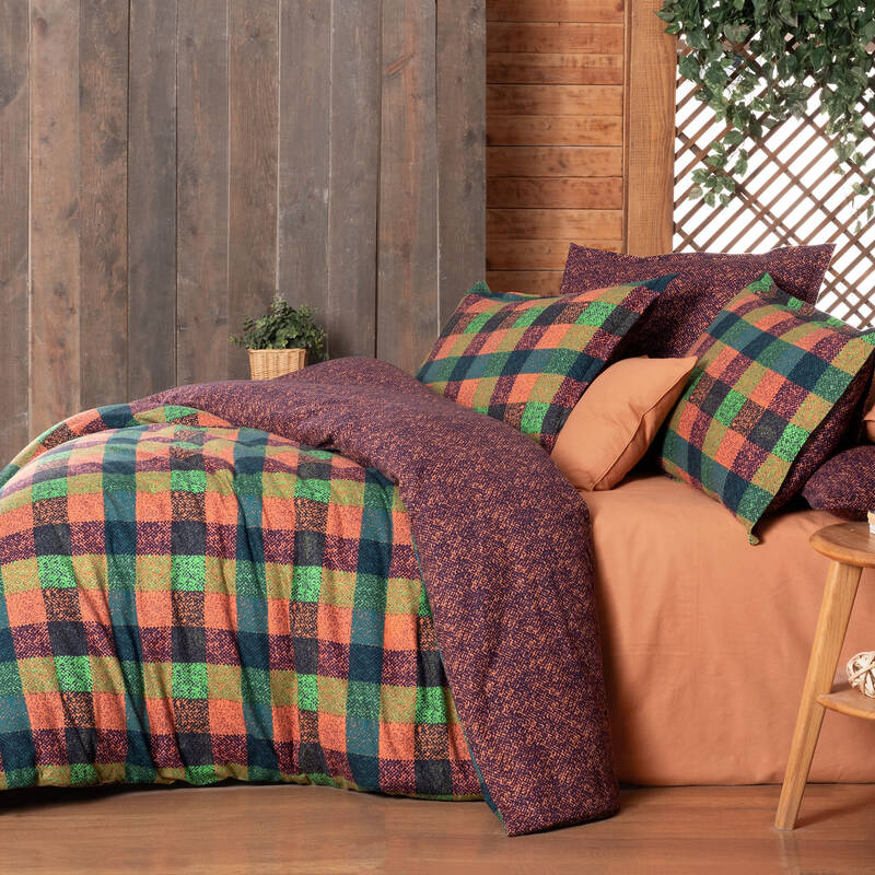 RONA FLANEL ORANJ KING SIZE NEVRESİM TAKIMI