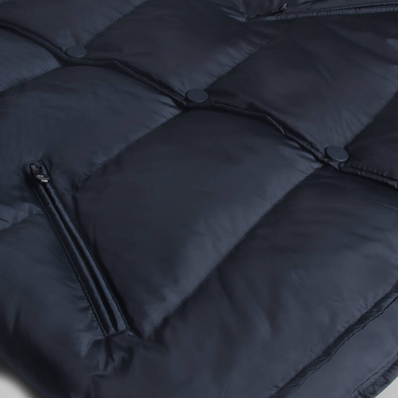 ÇIKMA KAPÜŞONLU DOLUM LACİVERT YELEK