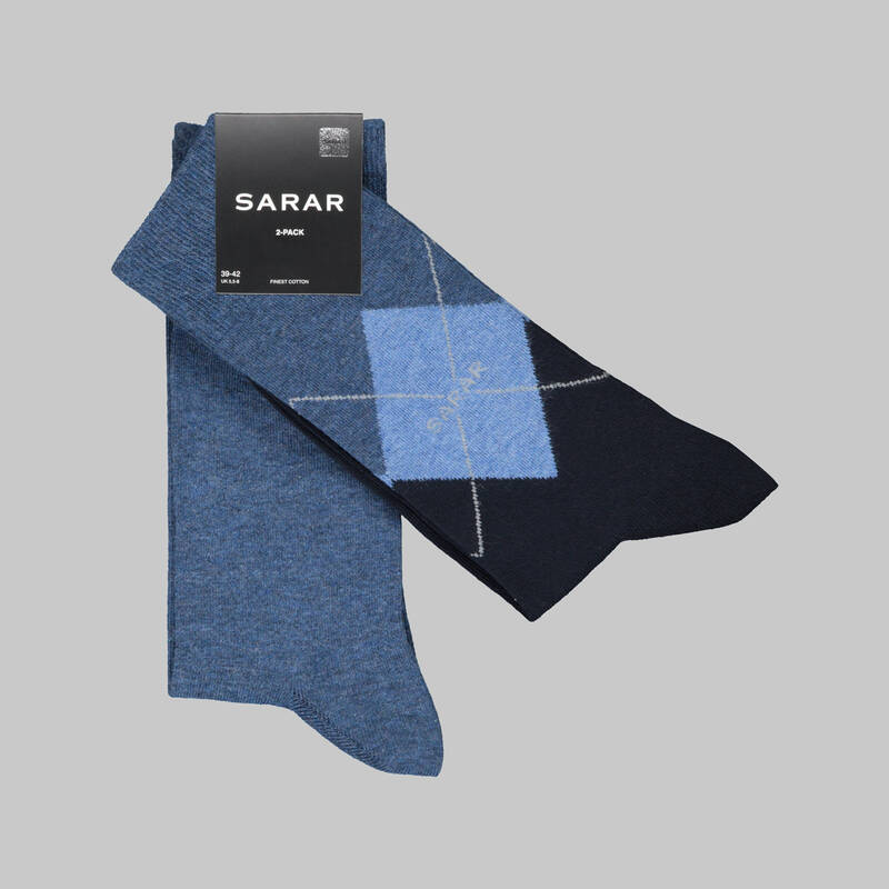 2'Lİ LACİVERT PAMUK ÇORAP
