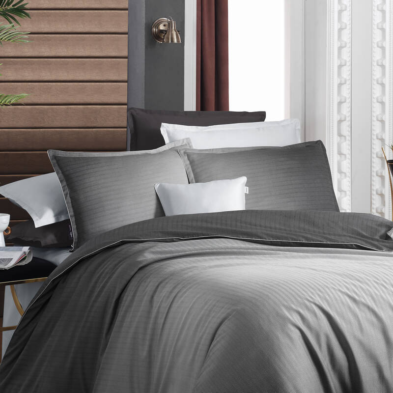 SOLIDO TENCEL ÇİFT KİŞİLİK GRİ NEVRESİM TAKIMI