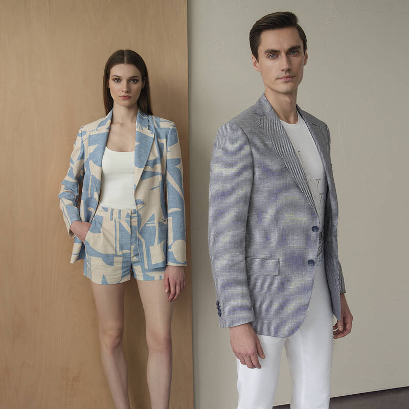 REXFORD DESENLİ BEJ CEKET