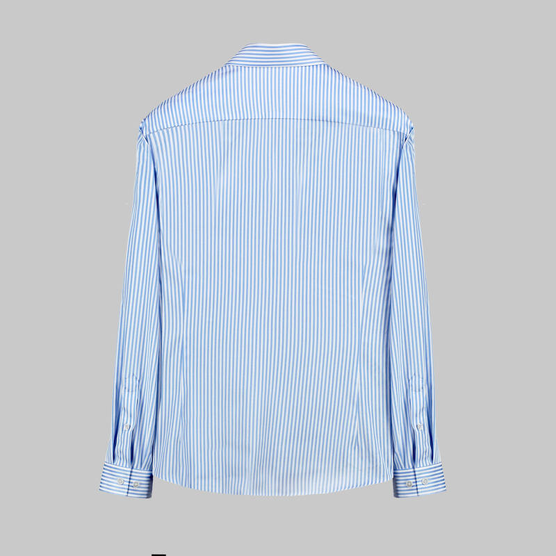 SOSA UZUN KOL MAVİ ÇİZGİLİ GÖMLEK