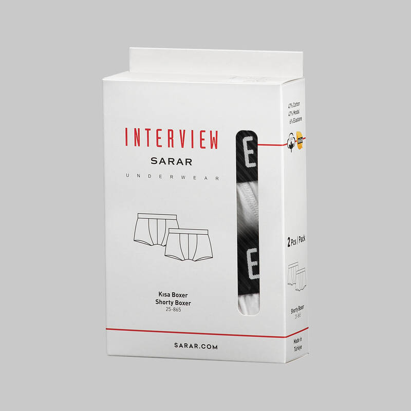 BEYAZ İKİLİ BOXER