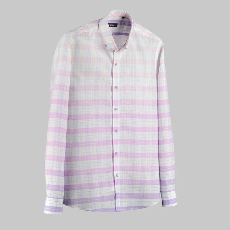 ELETA SLIM PEMBE GÖMLEK