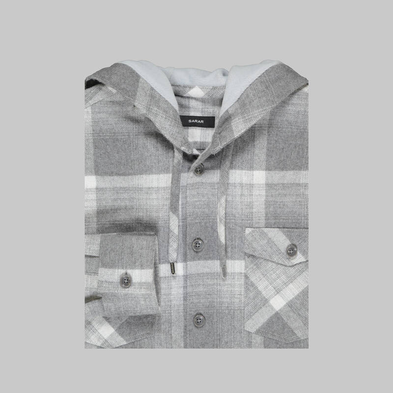 NORA KAPÜŞONLU KAHVERENGİ GÖMLEK