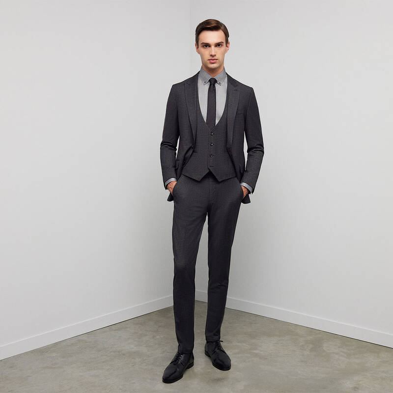 AMARA ADDY RESTA YELEKLİ ANTRASİT TAKIM ELBİSE