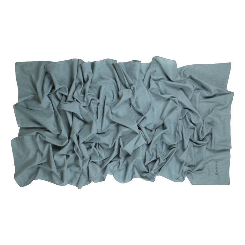 SİYAH PAMUK KETEN ŞAL