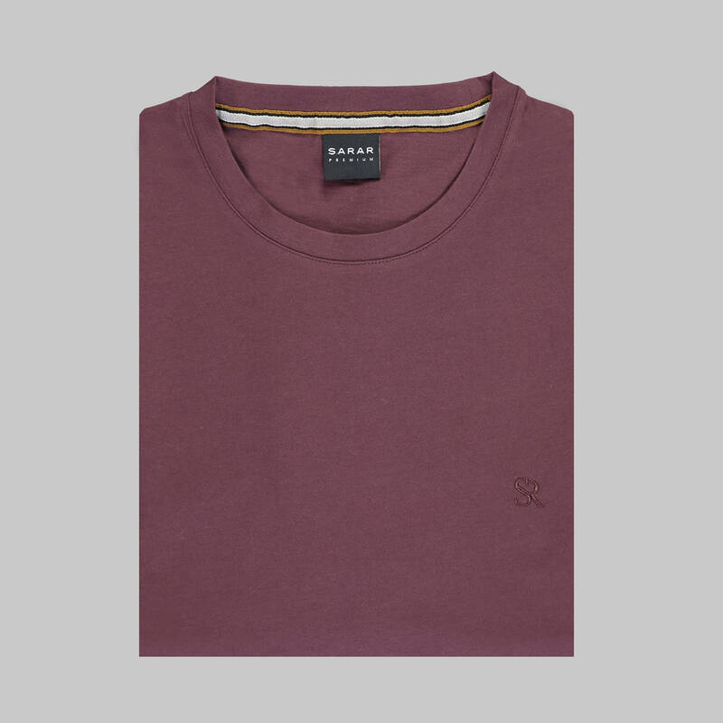 SARAR PREMIUM BİSİKLET YAKA BORDO SWEATSHIRT