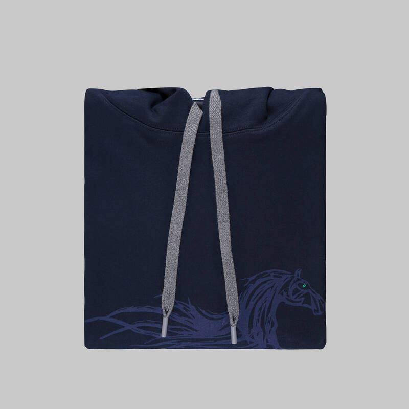 KAPÜŞONLU LACİVERT SWEATSHIRT