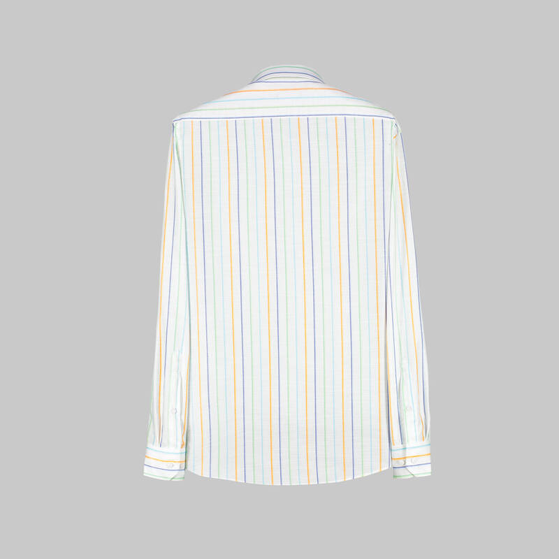 ELETA SLIMEO ÇİZGİLİ YEŞİL GÖMLEK