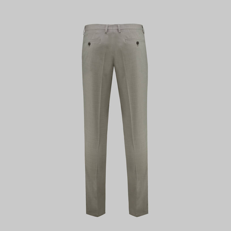 AMARA AÇIK GRİ KARELİ YELEKLİ TAKIM