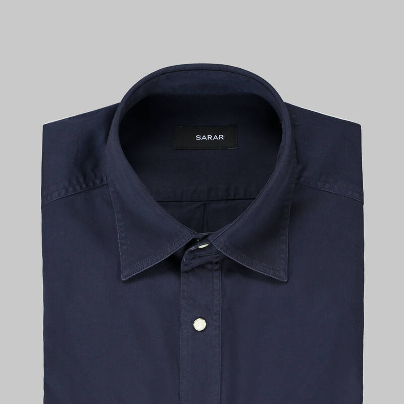 SARAR LACİVERT GÖMLEK