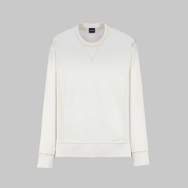 SARAR BİSİKLET YAKA TURUNCU SWEATSHIRT