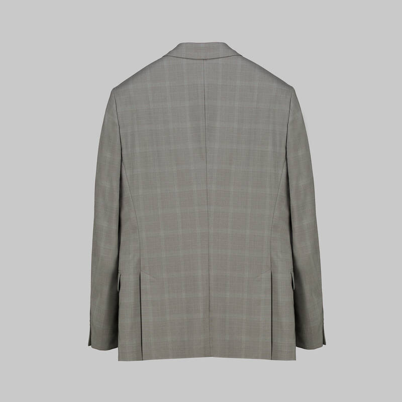 AMARA AÇIK GRİ KARELİ YELEKLİ TAKIM