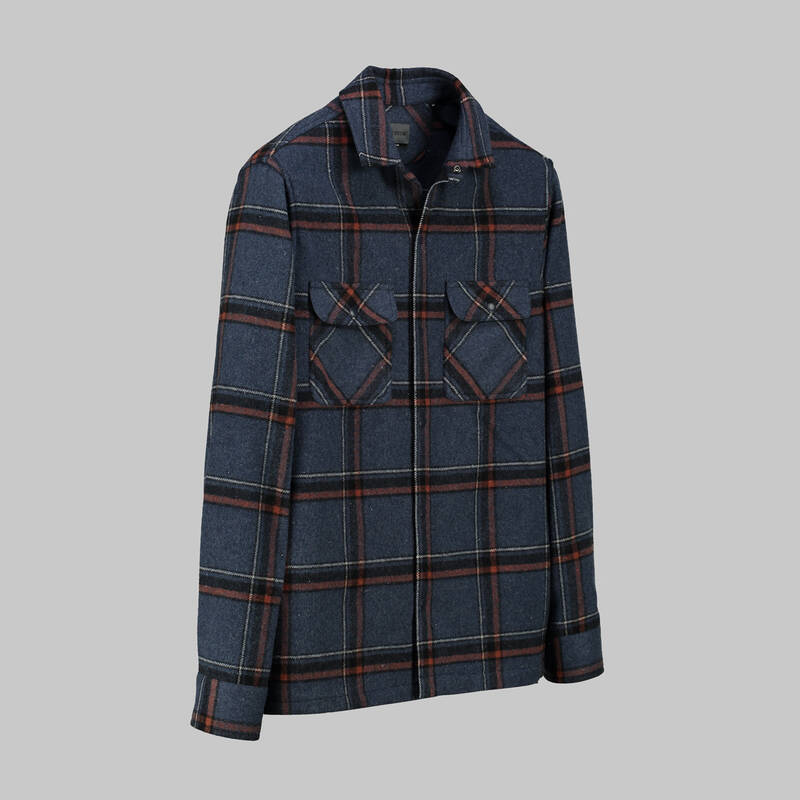 MORESCO KARELİ GRİ GÖMLEK CEKET