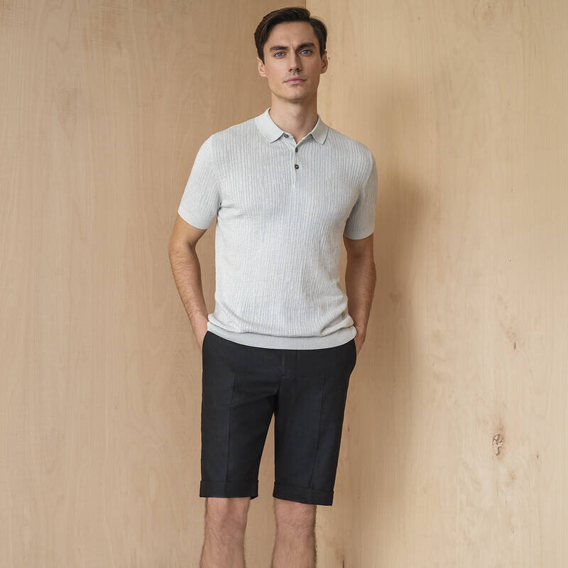 POLO YAKA KISA KOL LACİVERT TRİKO