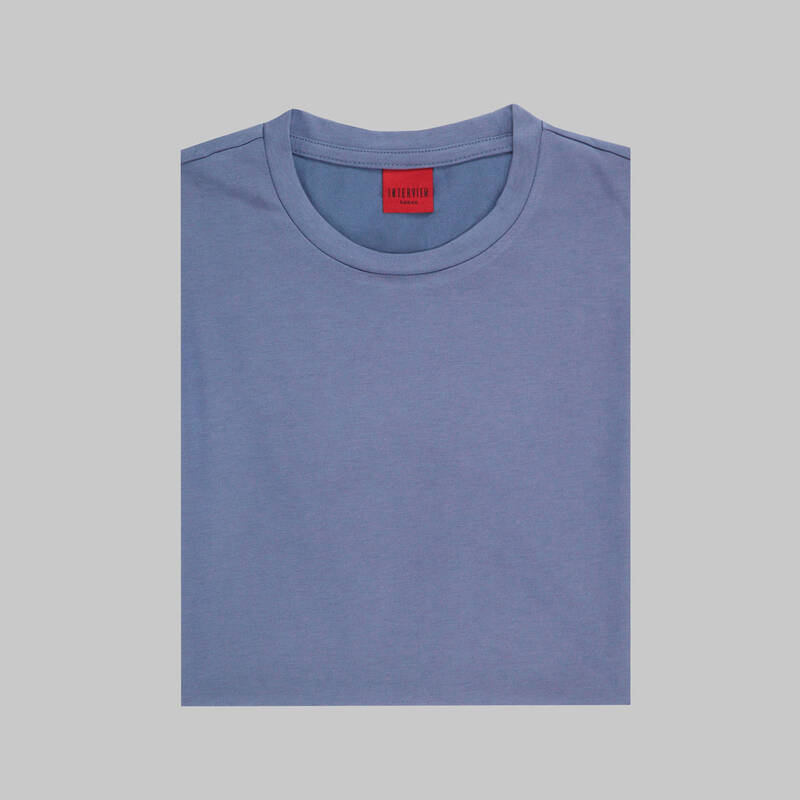 INTERVIEW BİSİKLET YAKA KISA SİYAH KOL T-SHIRT