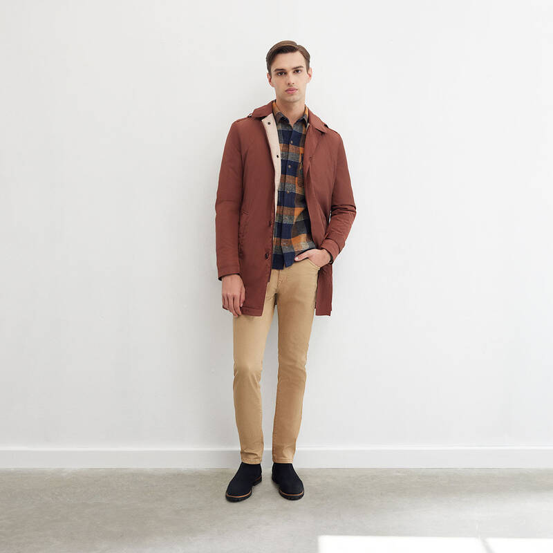 MORESCO KARELİ HARDAL GÖMLEK CEKET