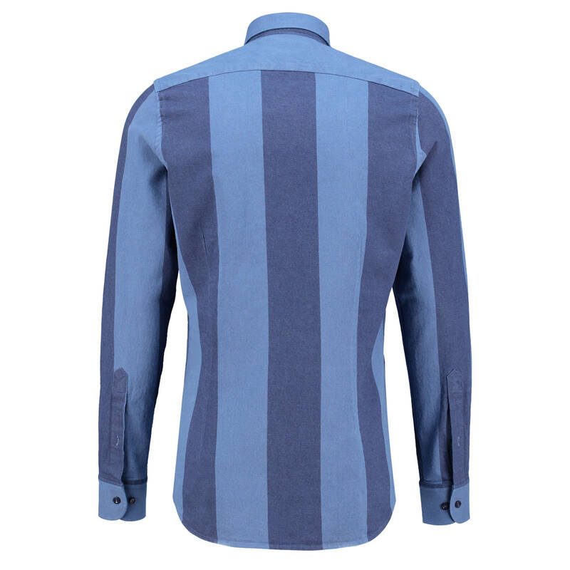 ELETA EKOSE MAVİ GÖMLEK