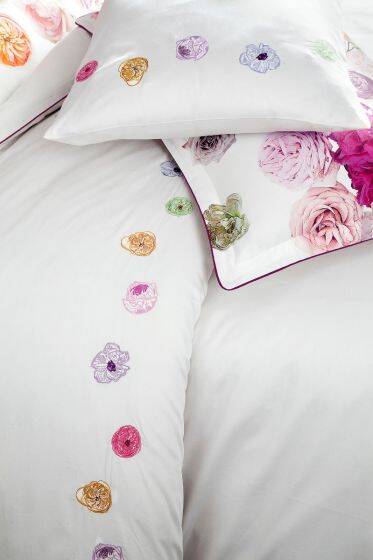 MISTY SATEN BEYAZ ÇİFT KİŞİLİK NEVRESİM TAKIMI