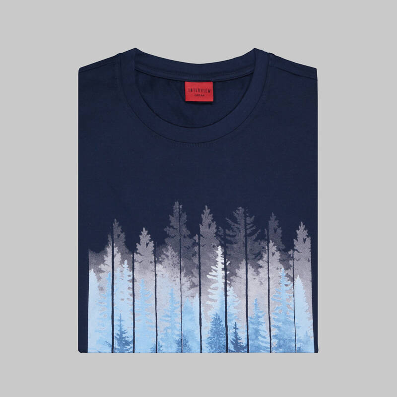 LACİVERT BİSİKLET YAKA TİŞÖRT