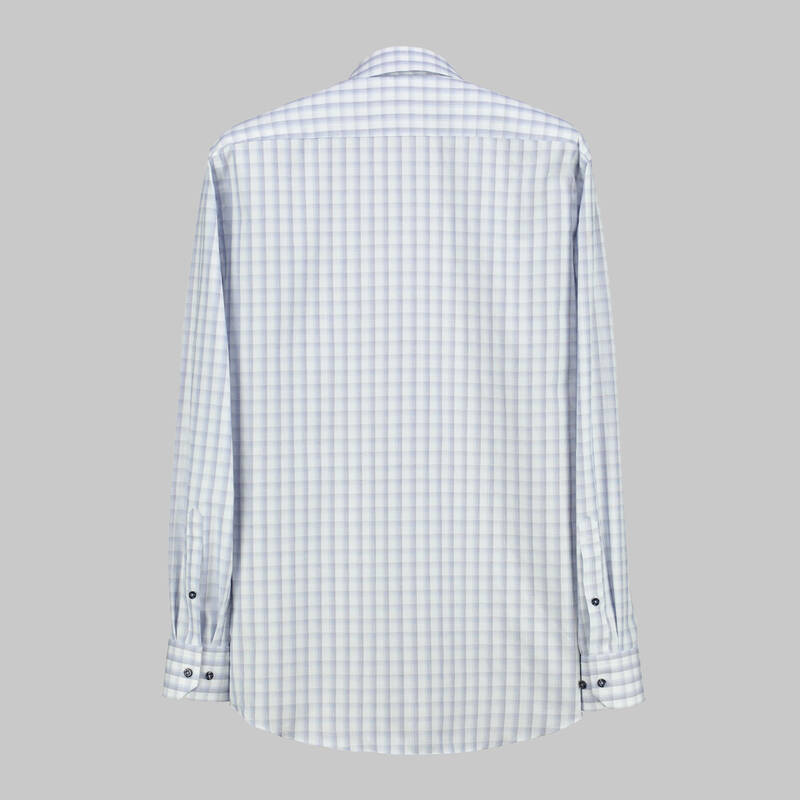 ELETA SELECTION KARELİ MAVİ GÖMLEK