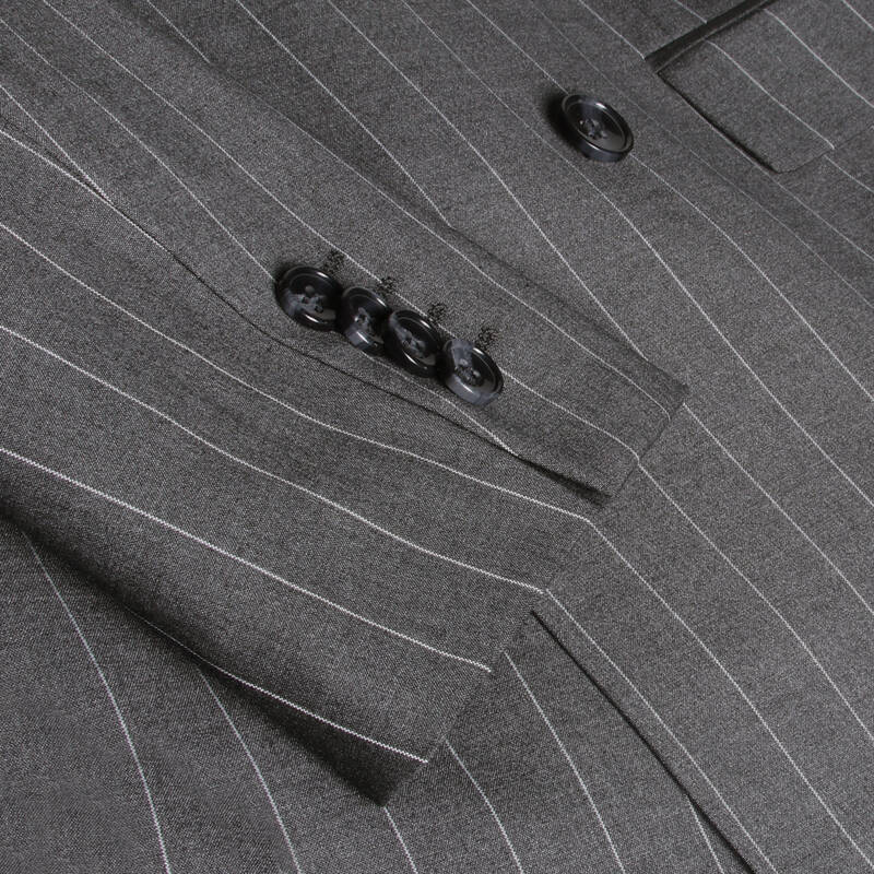 GOLDEN RESTA ÇİZGİLİ KRUVAZE KOYU LACİVERT TAKIM ELBİSE