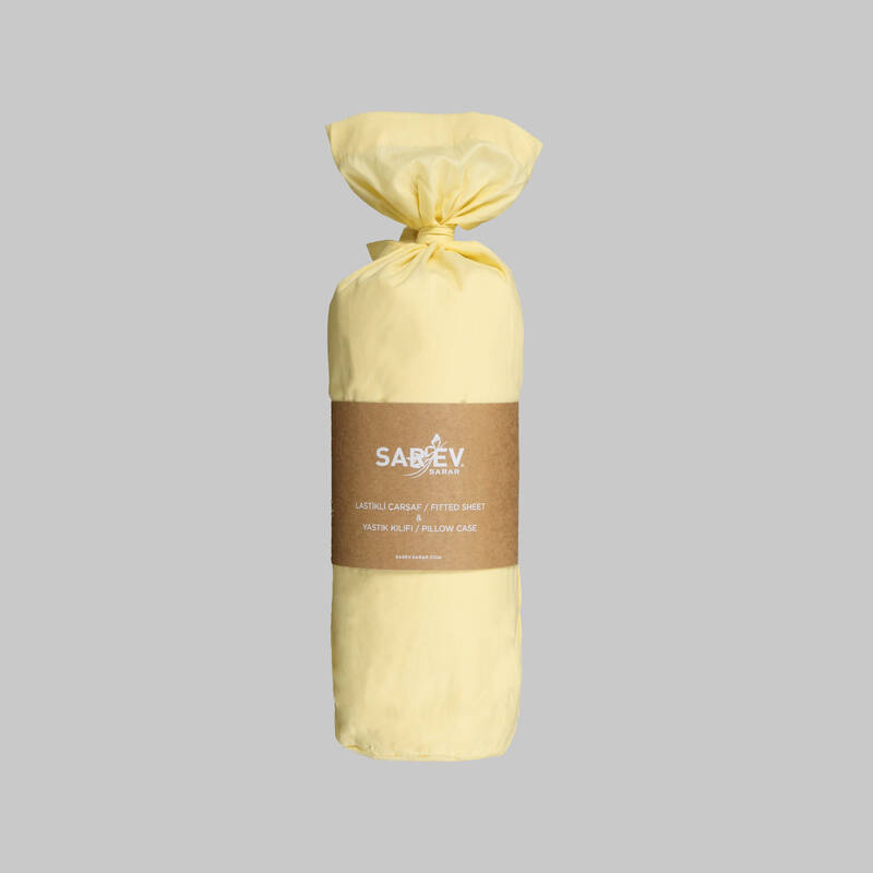 FITTED RANFORCE ÇARŞAF SETİ 120x200 SARI