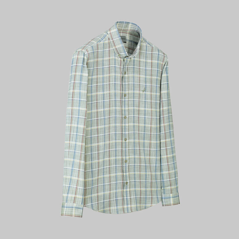 GOIAS KARELİ BEJ GÖMLEK