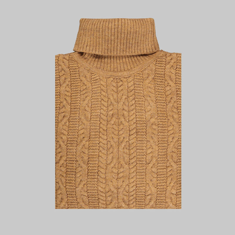 TAM BALIKÇI KEMİK RENGİ TRİKO