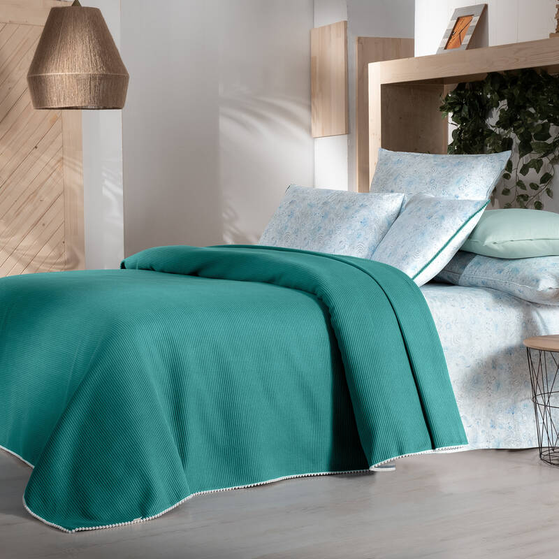 DORY TEK KİŞİLİK PETROL RENGİ PİKE TAKIMI