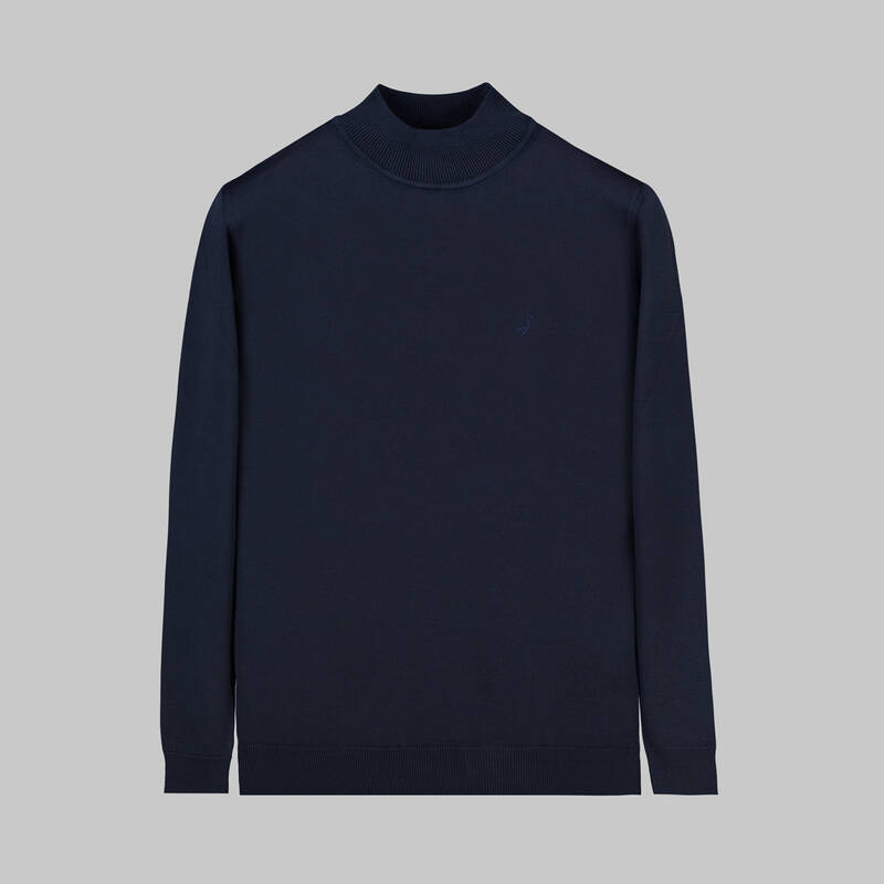 YARIM BALIKÇI YAKA SİYAH TRİKO