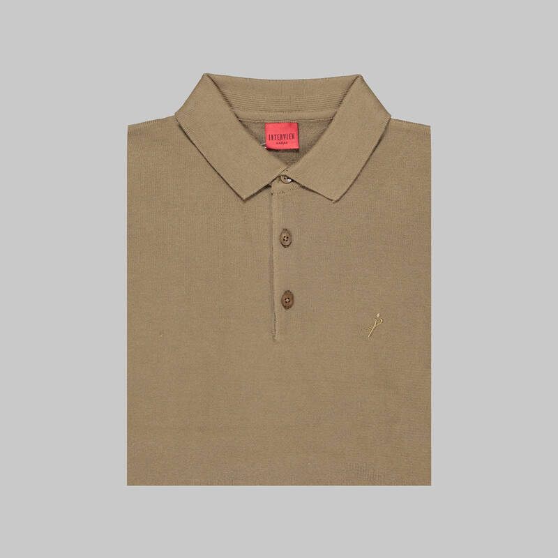 DÜĞMELİ POLO YAKA LACİVERT TRİKO KAZAK