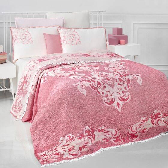 KEIRA KIRMIZI TEK KİŞİLİK PİKE TAKIMI