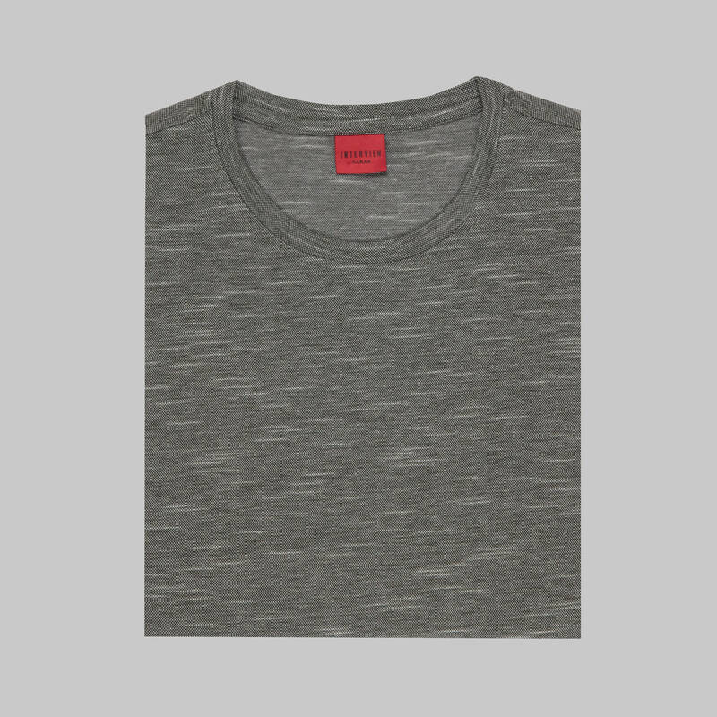 BİSİKLET YAKA SİYAH T-SHIRT