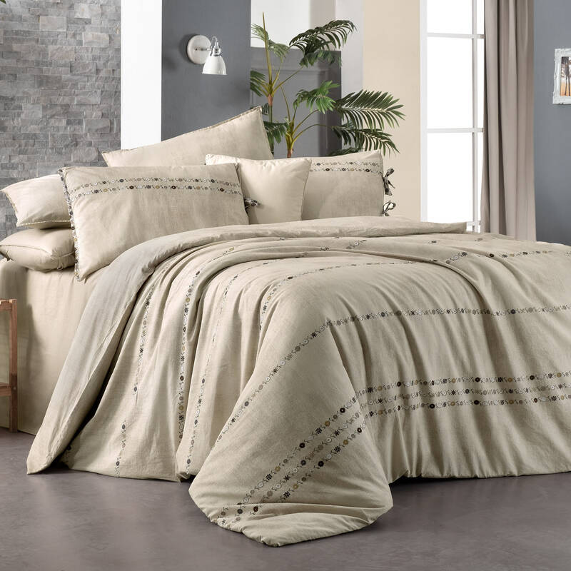 TANYA FANCY POPLIN KING SIZE NEVRESİM TAKIMI