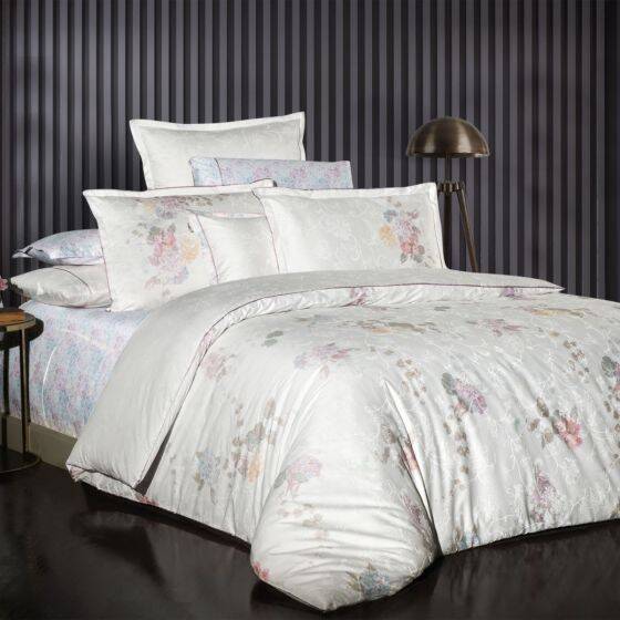 MIRABEL SATEN BEYAZ KING SIZE NEVRESİM TAKIMI