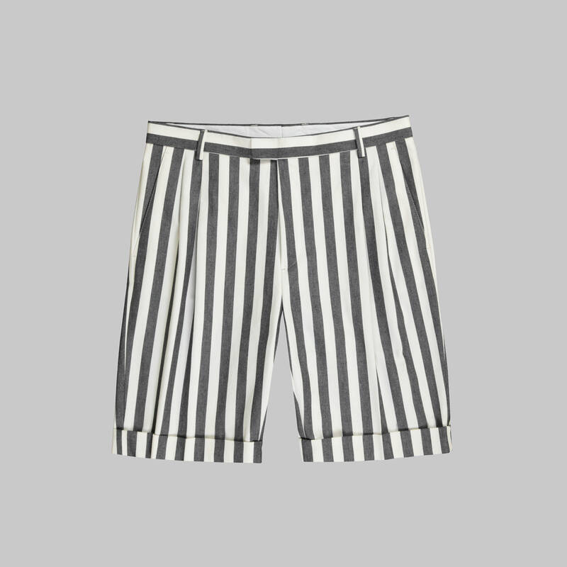 PALOS SİYAH BEYAZ ŞORT