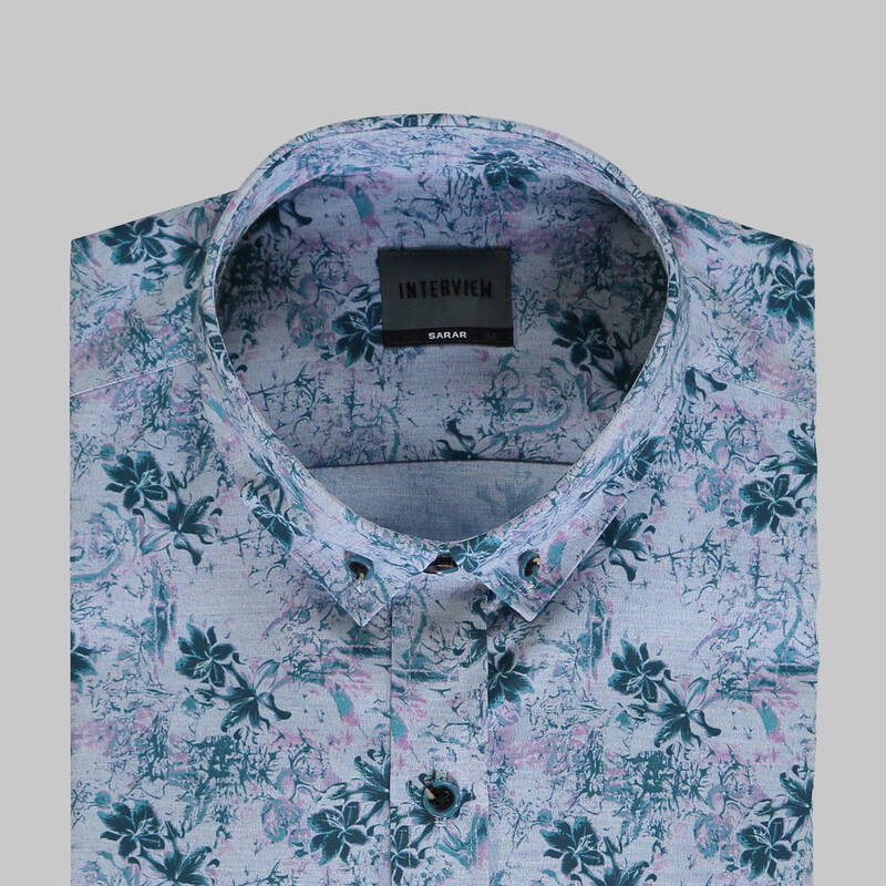 GOIAS SOHO DESENLİ YEŞİL GÖMLEK