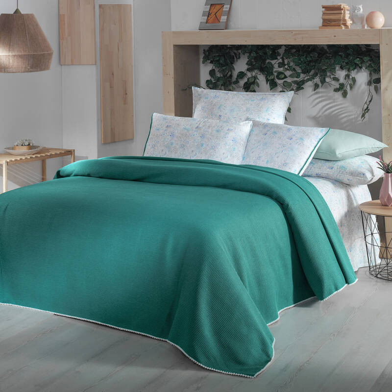 DORY TEK KİŞİLİK PETROL RENGİ PİKE TAKIMI