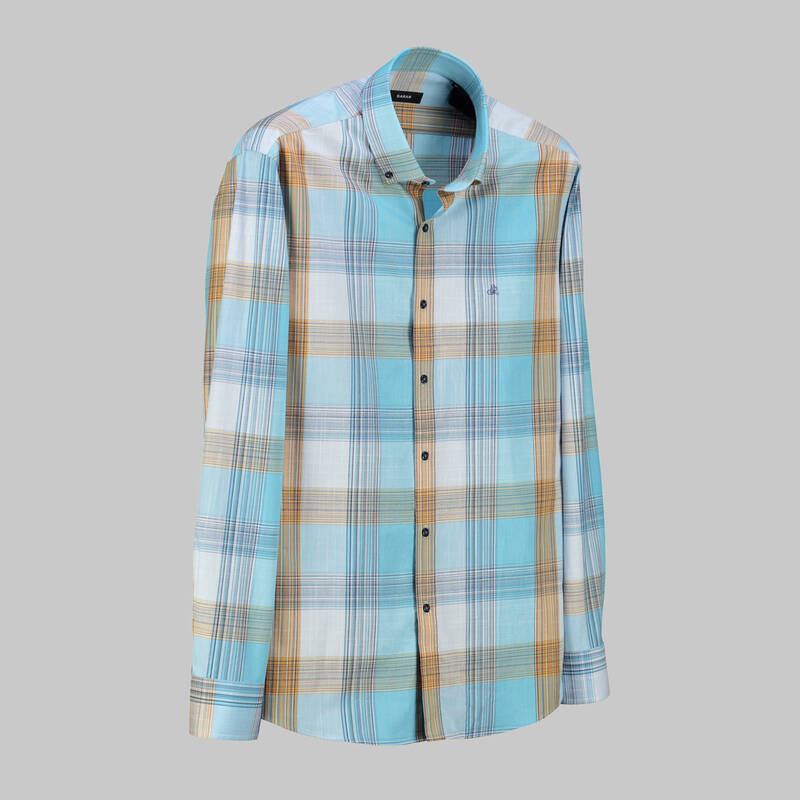 ELETA SLIMEO TURKUAZ GÖMLEK