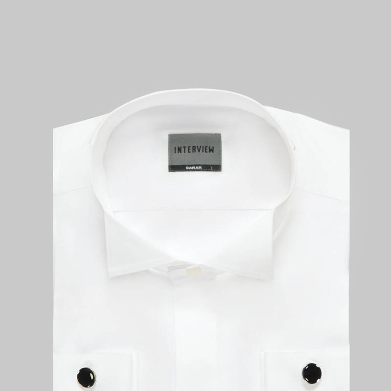 NOTTE KOL MANŞETLİ BEYAZ GÖMLEK