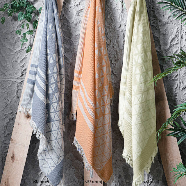 RAISA MAVİ PLAJ HAVLUSU