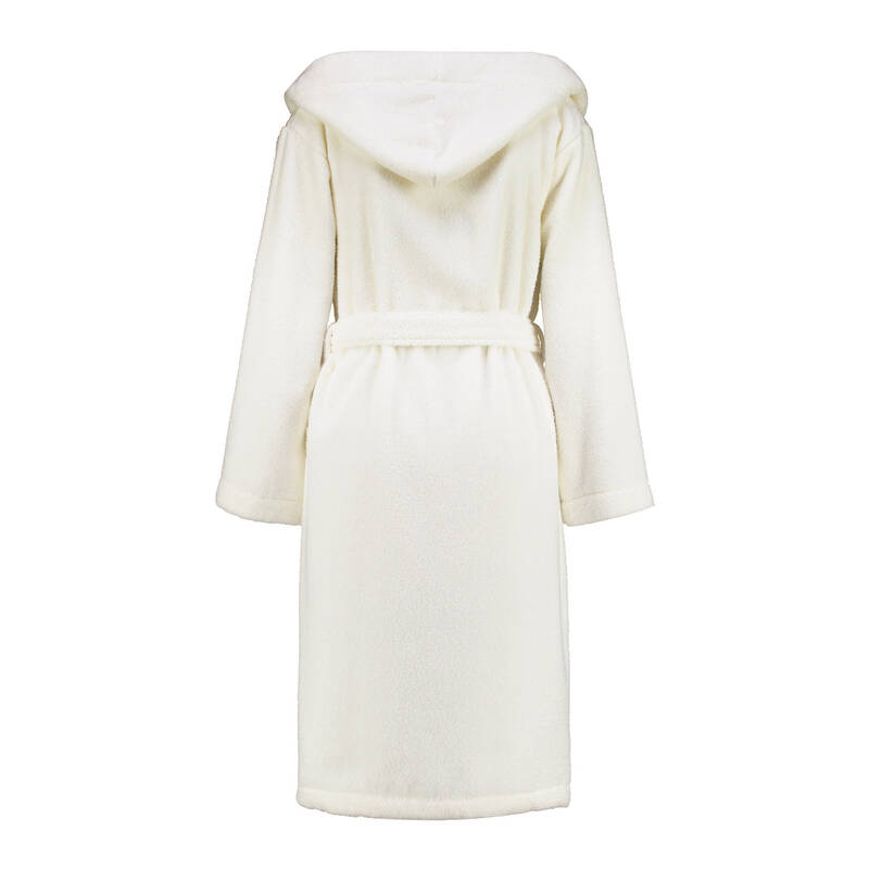 MICCO KAPUSONLU UNISEX BORNOZ BEJ