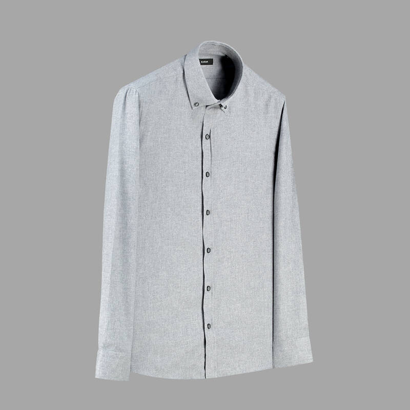 ELETA UZUN KOL YEŞİL SLIM GÖMLEK