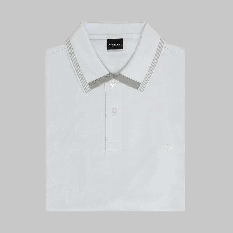 POLO YAKA BİYE DETAYLI İNDİGO TİŞÖRT