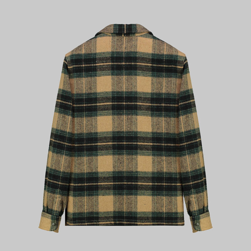 MORESCO KARELİ YEŞİL GÖMLEK CEKET