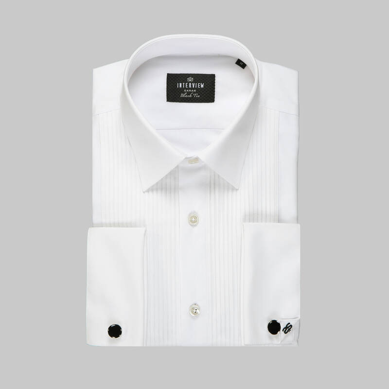 MISHEY BEYAZ SMOKİN GÖMLEK