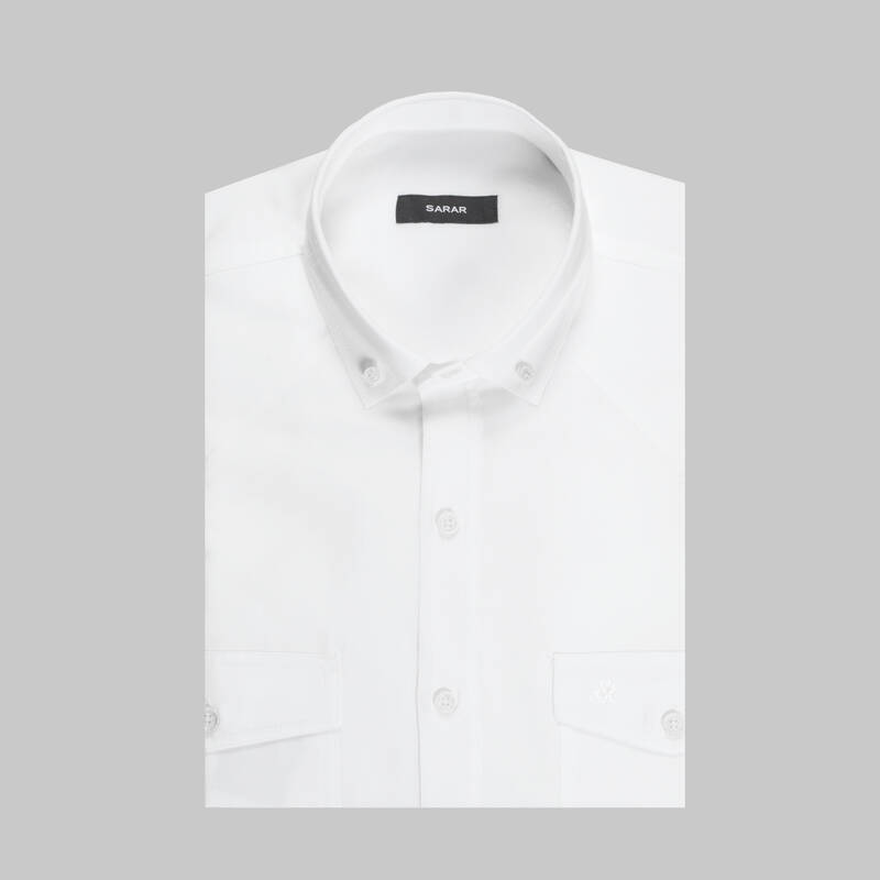 ELETA UZUN KOL SLIM BEYAZ GÖMLEK