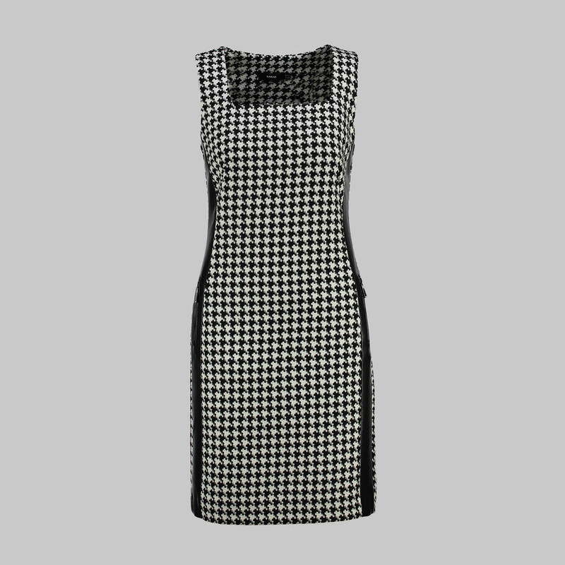 LULIAN SİYAH BEYAZ ELBİSE